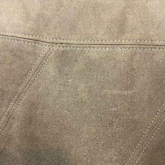 Renuar Patchwork Panel A-Line Skirt Womens Brown Cool Faux Suede Casual Size 4 - Picture 10 of 16